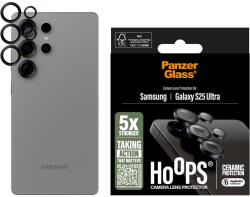 PanzerGlass Protecție lentile cameră Hoops Ceramic pentru Samsung S25 Ultra, Negru, PanzerGlass