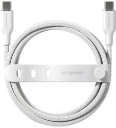 empower Cablu USB-C, 60 W, Racing, 2 m, Alb-argintiu, empower