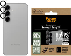 PanzerGlass Protecție lentile cameră Hoops pentru Samsung S25, Negru, PanzerGlass