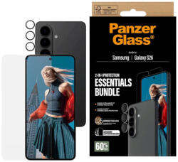 PanzerGlass Bundle Essentials 2 în 1 pentru Samsung S26, PanzerGlass