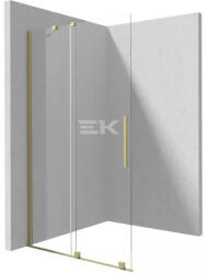 Deante Walk-in, Deante Prizma tolóajtós walk-in, szálcsiszolt arany, 140 cm KTJ_R34R