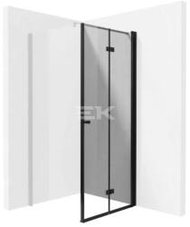 Deante KERRIA PLUS - Zuhanyajtó, Kerria Plus rendszer, 90 cm - csuklóajtó - nero - KTSXN41P