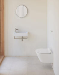 SAPHO GSI Kube X fali kerámia WC csésze 36x50 cm GeniusFlush öblítéssel és DualGlaze bevonattal, matt fehér 941209 (941209)