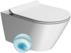 SAPHO GSI Kube X fali kerámia WC csésze 36x55 cm GeniusFlush öblítéssel és DualGlaze bevonattal, matt fehér 941309 (941309)