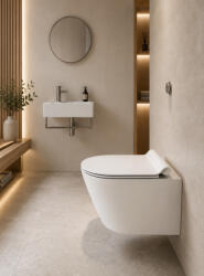 SAPHO GSI Kube X fali kerámia WC csésze 36x50 cm GeniusFlush öblítéssel és ExtraGlaze bevonattal, fehér 941211 (941211)