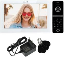 Mentor VideoInterfon Smart Mentor SVK4101W WiFi, PIN, Card App Tuya, 4 fire, 10 inch IPS, DVR, FHD, 2MP, IK07, Alb (MMDSVK4101W)