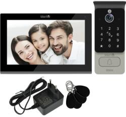 Mentor VideoInterfon Smart Mentor SVK472B 4 fire, WiFi, PIN, Card, App Tuya, 7 inch IPS, DVR, FHD, 2MP, IP66, Negru (MMDSVK472B)