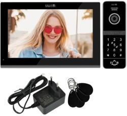 Mentor VideoInterfon Smart Mentor SVK4101B WiFi, PIN, Card App Tuya, 4 fire, 10 inch IPS, DVR, FHD, 2MP, IK07, Negru (MMDSVK4101B)