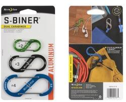 Nite Ize S-Biner Aluminum Dual Carabiner Combo karabiner - 3 db (83042)