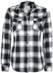 Brandit AMY női flanel ing - White/Black - M (159251)