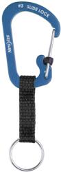 Nite Ize SlideLock Key Ring Aluminum kulcstartó karabinerrel - Blue (2788568)