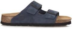 Dr. Brinkmann Dr. Brinkamnn női flip-flop papucs 600130-05 sötétkék, bőr talpbetéttel (Dr. Brinkamnn 600130-05)