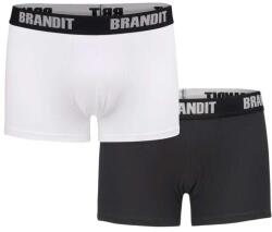 Brandit Boxershorts Logo boxeralsó 2 db - Black/White - S (964834)