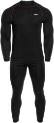 Hi-Tec Sorin Set termoaktív fehérnemű - Black/Merlot - XL (2804960)