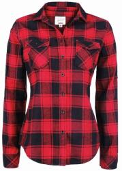 Brandit AMY női flanel ing - Red/Black - L (138315)