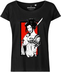 Voyovnik Geisha Sword T-shirt női póló - Fekete - L (81938)