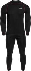 Hi-Tec Sorin Set termoaktív fehérnemű - Black/Merlot - L (2804958)