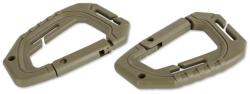 Mil-Tec Tactical Molle karabiner - zöld 2 db (66179)