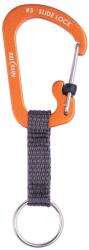 Nite Ize SlideLock Key Ring Aluminum kulcstartó karabinerrel - Orange (2788569)