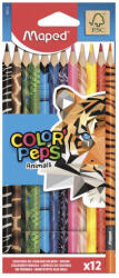 Maped Színes ceruza MAPED Color Peps Animals háromszögletű 12 darabos (832212) - robbitairodaszer