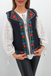Magazin Traditional Vesta brodata cu model traditional Angi 2