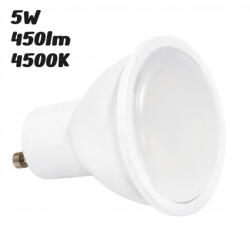 MILIO GU10 LED izzó 5W 450lm 4000K semleges fehér 120° - 40W-nak megfelelő (21288)