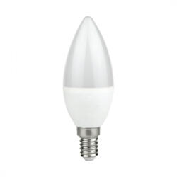 Eko-Light 7W LED izzó 820lm 6500K hideg fehér E14 C37 - 60W-nak megfelelő (EKZA8006)