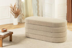 Luna Design ülőpad Luna 113 cm tárolóhellyel taupe bouclé
