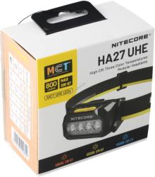 NITECORE HA27 UHE fejlámpa 800lm Akkural és töltőkábellel Li-Ion