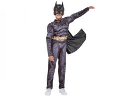 DEPOX Costum carnaval Batman cu muschi pentru copii DEPOX®, 3-5 ani, gri, 100-110 cm, fara masca (1291) Costum bal mascat copii