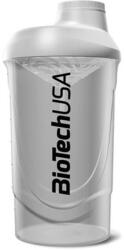 BioTechUSA Keverőpalack, 600ml, BIOTECH USA "Wave Shaker", fekete-füst (KHEBIOUSA87) - fiorex