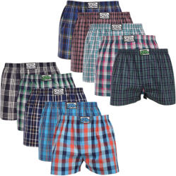Styx 10PACK férfi bő szárú boxeralsó Styx klasszikus gumi többszínű (10A30111) S