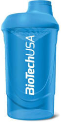 BioTechUSA Keverőpalack, 600ml, BIOTECH USA "Wave Shaker", kék (KHEBIOUSA88) - fiorex