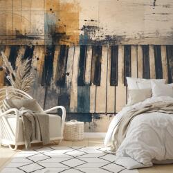 Dovido Tapet clape de pian abstracte stil vintage - 294x198