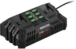 PARKSIDE ® PDSLG 20 B1 Dupla akkumulátor gyorstöltő 20 V 2 x 4, 5 A (479366)