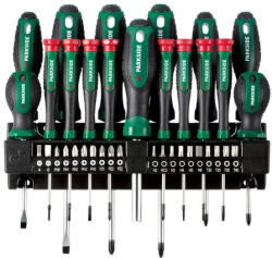 PARKSIDE ® Bit- és csavarhúzókészlet - 37 részes - fali tartóval (471926)