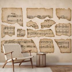 Dovido Tapet partituri muzicale vintage - 245x165