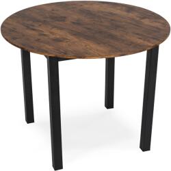  TEO étkezőasztal 100 cm, rusztikus tölgy/fekete