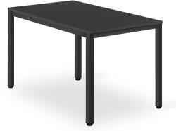  Étkezőasztal TESSA 120cm x 60cm, fekete/fekete lábak