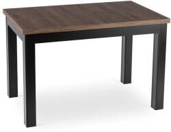  SKUBI kihúzható étkezőasztal 120-160 cm, dió/fekete