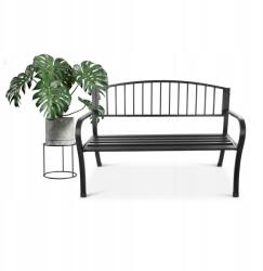 Bauerkraft Kerti pad park háttámlával terasz erkély fém szerkezet (G-414 (11kg 130x9x68))