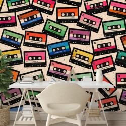 Dovido Tapet casete colorate retro - 294x270