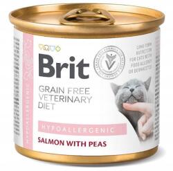 Brit GrainFree Hypoallergic Diet Nedves macskaeledel lazaccal 200g