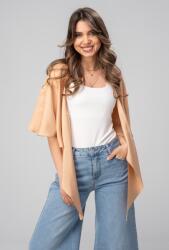 Hermosa Bolero uni din rayon cu croi lejer MIRUNA, Hermosa, bej