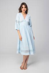Hermosa Rochie uni din bumbac cu un croi amplu, FANCY, Hermosa, bleu