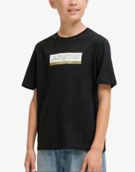 JACK & JONES Jorinwood Block Brend Tee Ss Cn Noos Jnr Black - magazinko