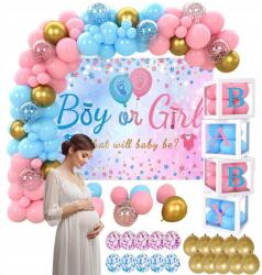 Bedee Gender Reveal Dekoráció Szett Rózsaszín Kék A Szex Felfedezésének Partyjára