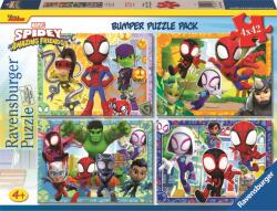 Ravensburger - Puzzle 4x42 Spidey and His Amazing Friends - 40 - 99 piese