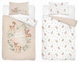 Detexpol Pamut gyermek ágynemű 100x135 szarvasos bézs Sweet Dream Mayamoo (5511 A)