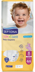 Septona Бебешки пелени Septona - Calm n' Care, Junior No 5, 11-16 kg, 44 броя (5201410886061)